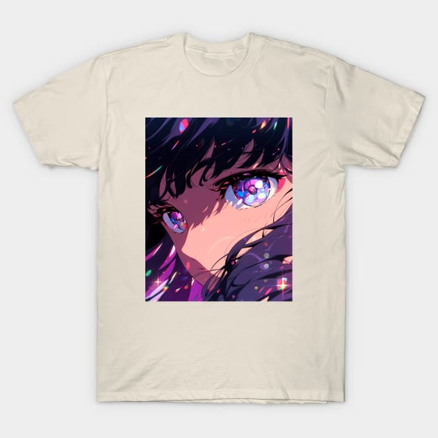 Anime Eyes - Radiant - AI T-Shirt by souloff